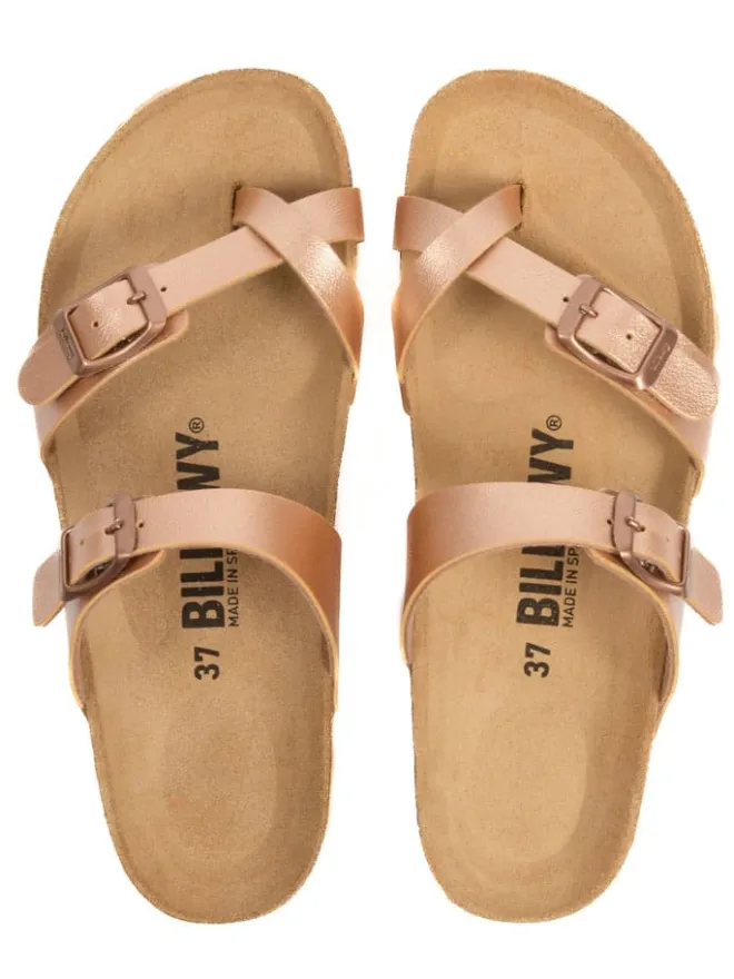 billowy Clogs & Pantoletten^Zehentrenner in Rosegold