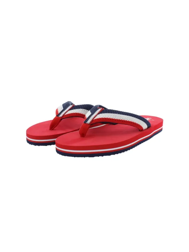 U.S. Polo Assn. Sandalen & Pantoletten^Zehentrenner in rot