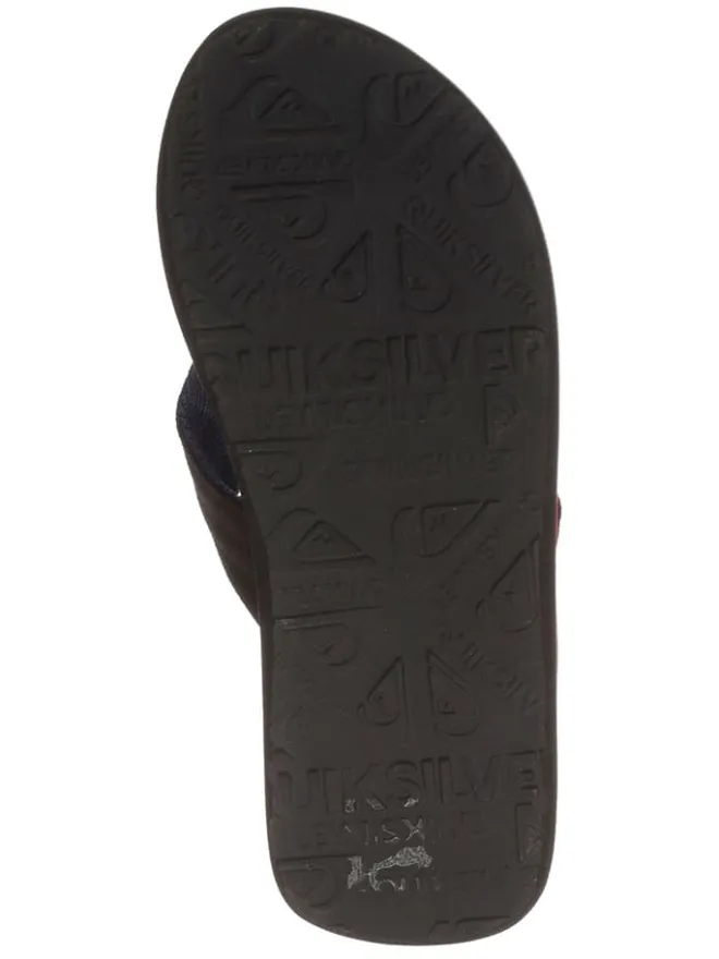 Quiksilver Sandalen|Sandalen·Zehensandalen^Zehentrenner in Rot/ Blau/ Schwarz