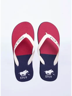 Zehentrenner in Rot/ Dunkelblau>Polo Sylt