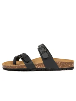 billowy Sandalen^Zehentrenner in Schwarz