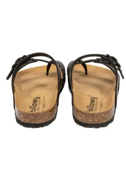 billowy Sandalen^Zehentrenner in Schwarz