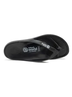 Zehentrenner in Schwarz>natural world Sale