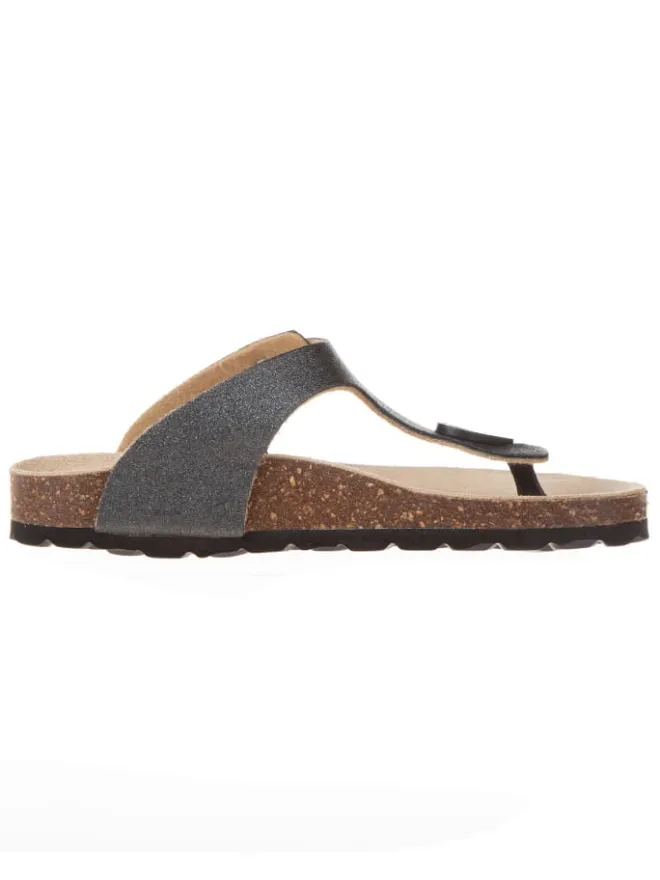 BIO PINGÜIN Sandalen·Zehensandalen^Zehentrenner in Schwarz