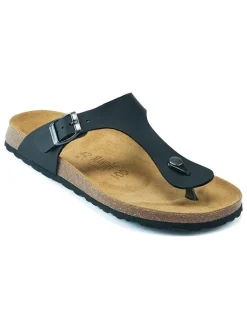 Mandel Sandalen & Pantoletten^Zehentrenner in Schwarz