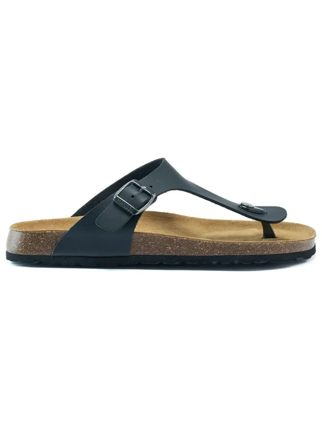 Mandel Sandalen & Pantoletten^Zehentrenner in Schwarz