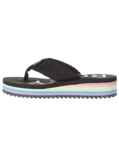 Roxy Sandalen·Zehensandalen^Zehentrenner in Schwarz/ Bunt