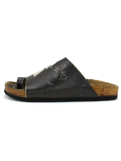 Zehentrenner in Schwarz/ Creme><noscript><img width=