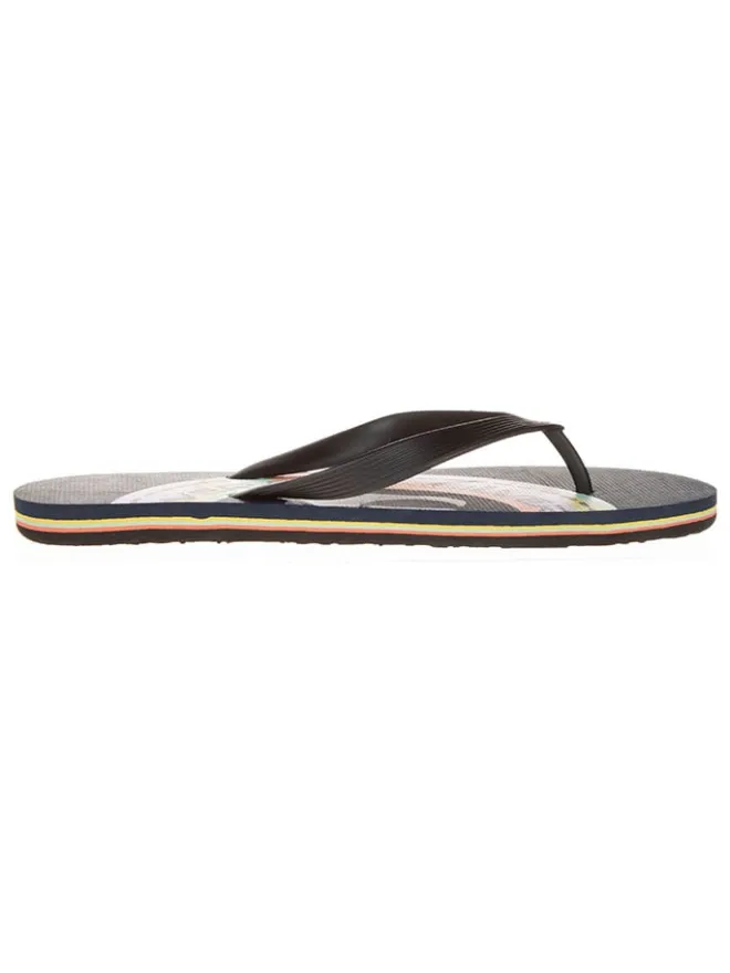 Quiksilver Sandalen & Pantoletten^Zehentrenner in Schwarz/ Dunkelblau