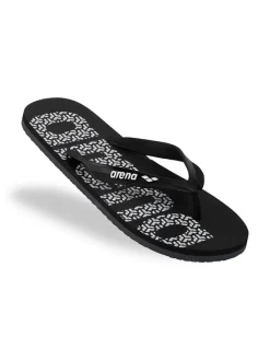 Arena Sandalen & Pantoletten^Zehentrenner in Schwarz/ Weiß