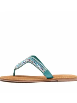 LASCANA Sandalen·Zehensandalen^Zehentrenner in türkis-blau