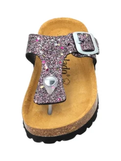 Zehentrenner in violett glitter><noscript><img width=