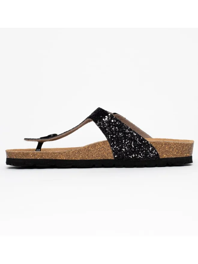 Blue Bay Sandalen^Zehentrenner "Myrrhis" in Schwarz
