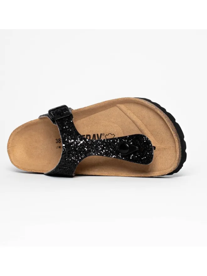 Blue Bay Sandalen^Zehentrenner "Myrrhis" in Schwarz