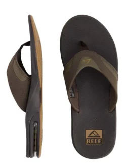 Zehentrenner Sandale Fanning in Brown/Gum>Reef